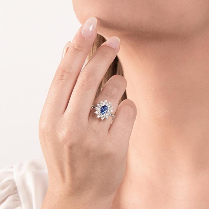 BAGUE SAPHIR ET BR