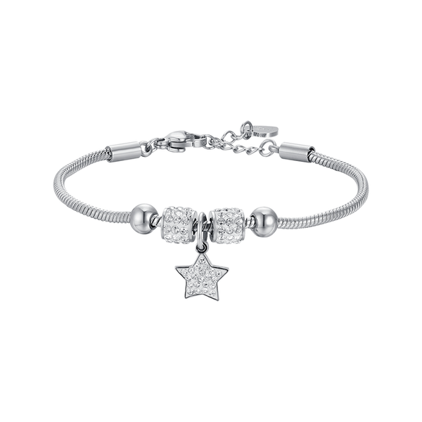 Braccialetto ispiratore a forma di stella, con clip personalizzata, in acciaio inox, regalo per adolescenti, ragazze, donne, coppie, Acciaio inossidabile Braccialetto ispiratore a forma di stella, con clip personalizzata, in acciaio inox, regalo per adolescenti, ragazze, donne, coppie, Acciaio inossidabile