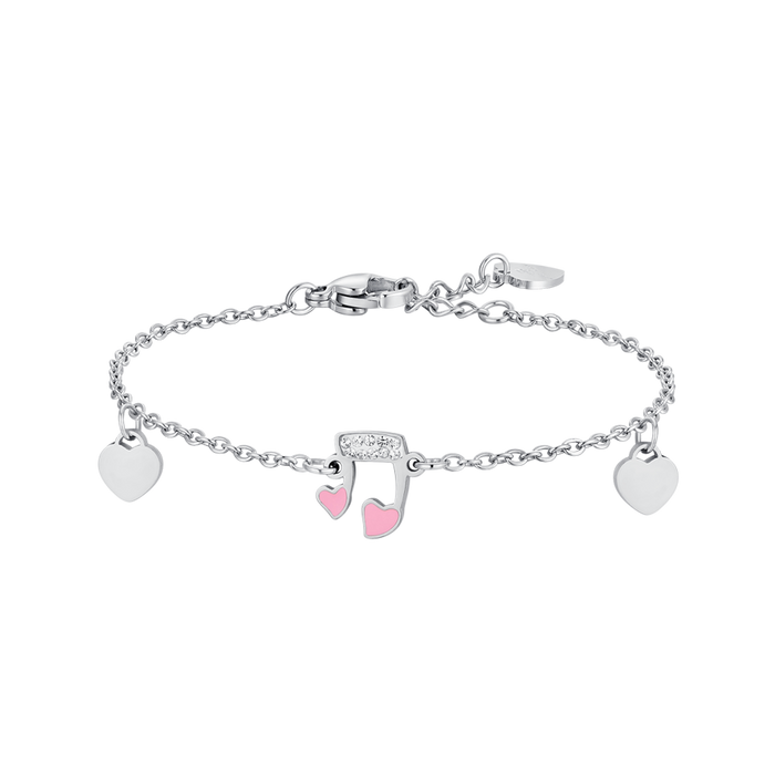 GIRL'S STEEL BRACELET WITH MUSICAL NOTE