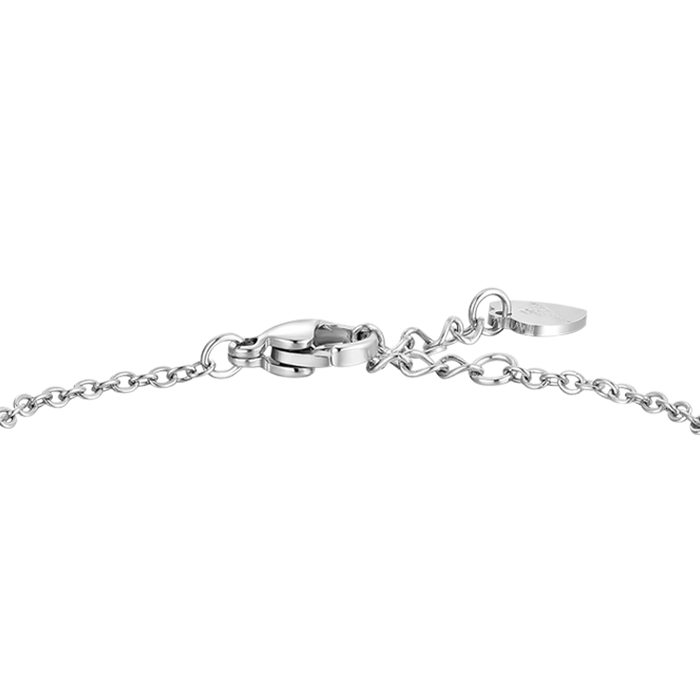 GIRL'S STEEL BRACELET WITH FOUR-LEAF CLOVER