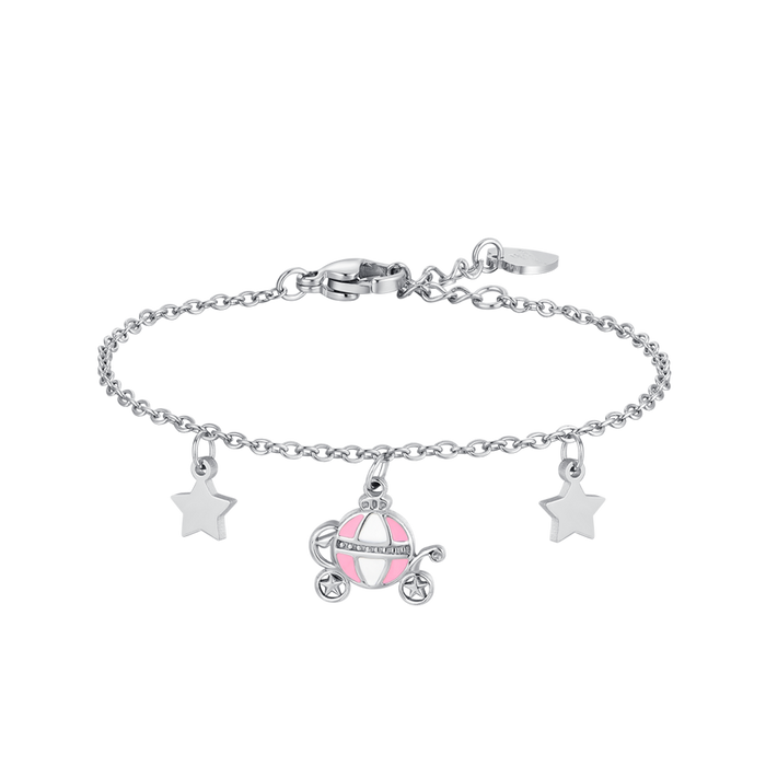 BRACELET EN ACIER POUR FILLE AVEC CARROSSERIE