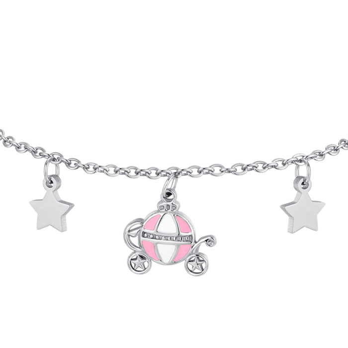 BRACELET EN ACIER POUR FILLE AVEC CARROSSERIE