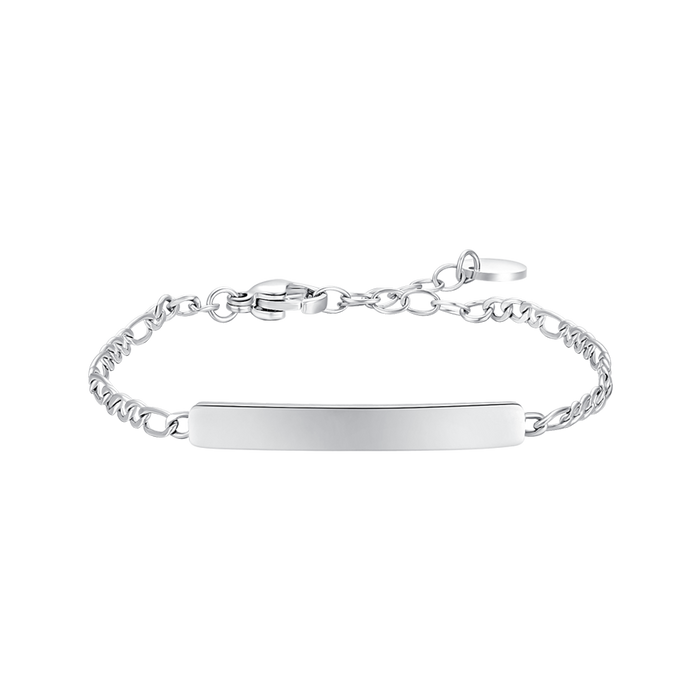 BRACCIALE BAMBINO IN ACCIAIO CON PIASTRA