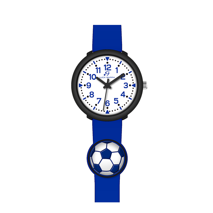 OROLOGIO BAMBINO BLU CON PALLONE