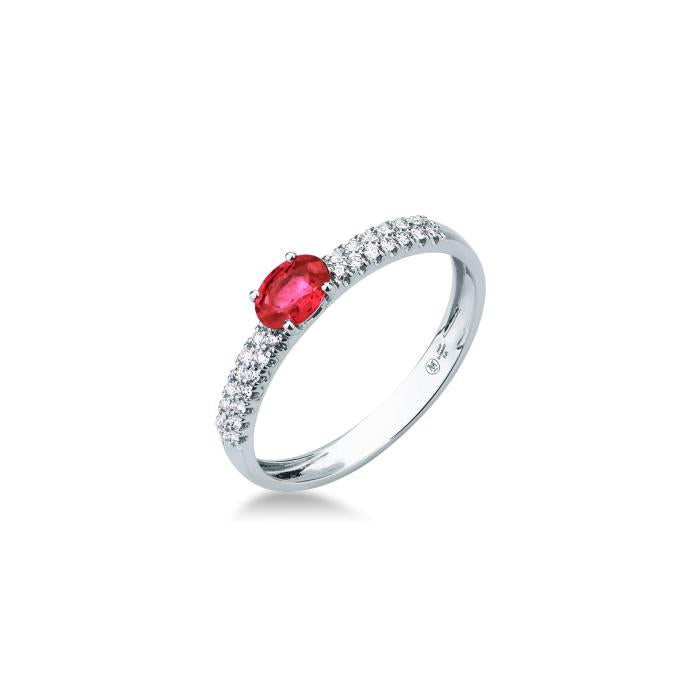 Anello rubino e br
