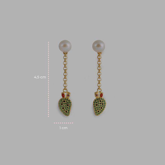 Lapilli Fig Pala Pearl Earrings