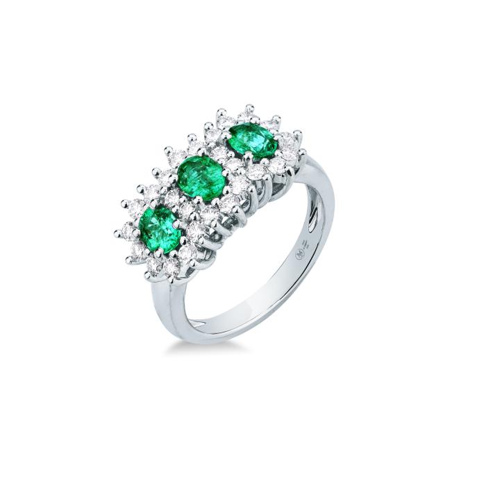 ANELLO SMERALDI E BR