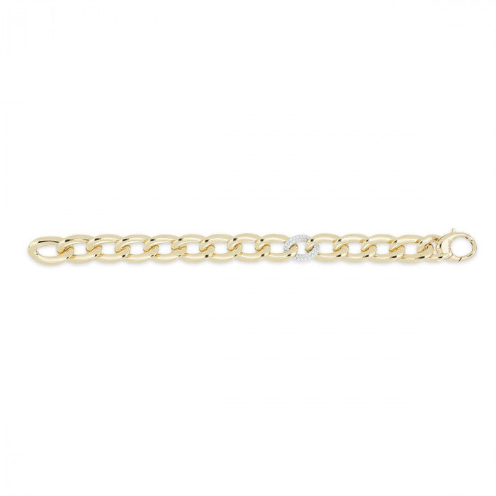 Bracciale in oro giallo e bianco 18kt
