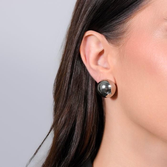 BOUCLES D'OREILLES PENDANTES 20 mm POUR FEMME EN ACIER