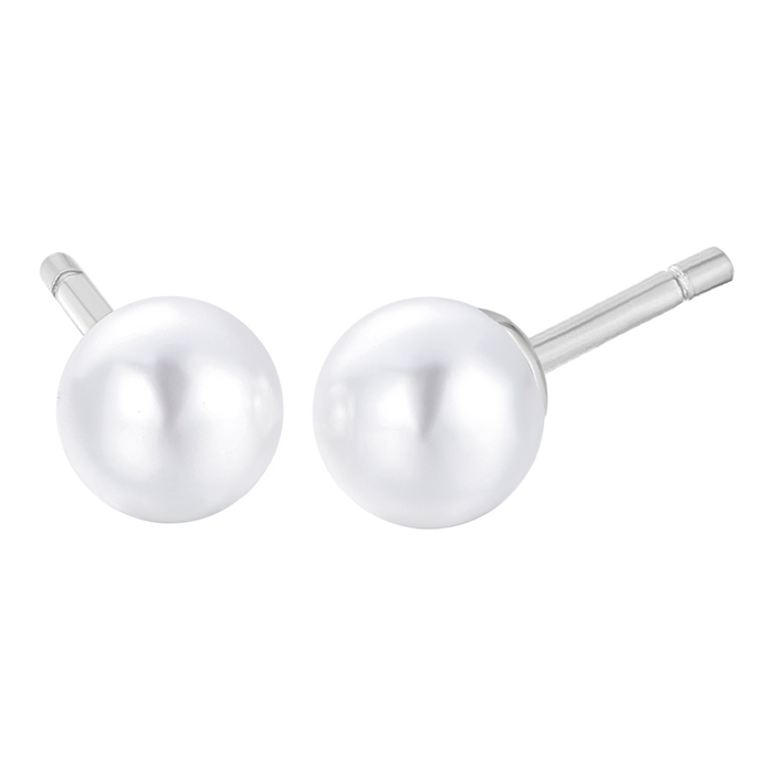 ORECCHINI DI PERLE DONNA IN ACCIAIO