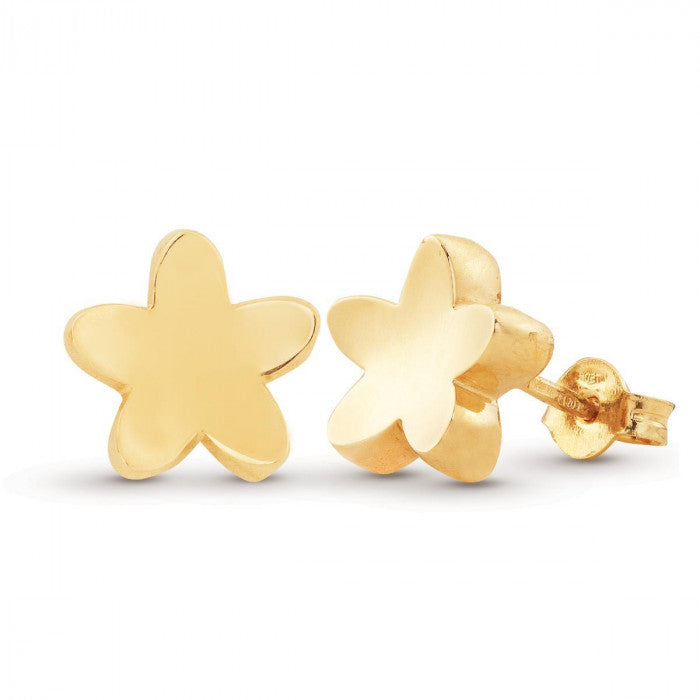 Orecchini Fiore In oro giallo lucido 18kt