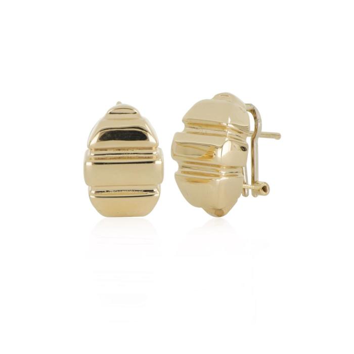 Boucles d'oreilles en or poli 18 carats