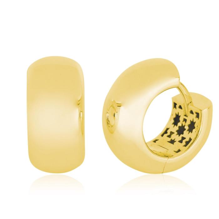 Boucles d'oreilles à fermoir pression en or 18 carats