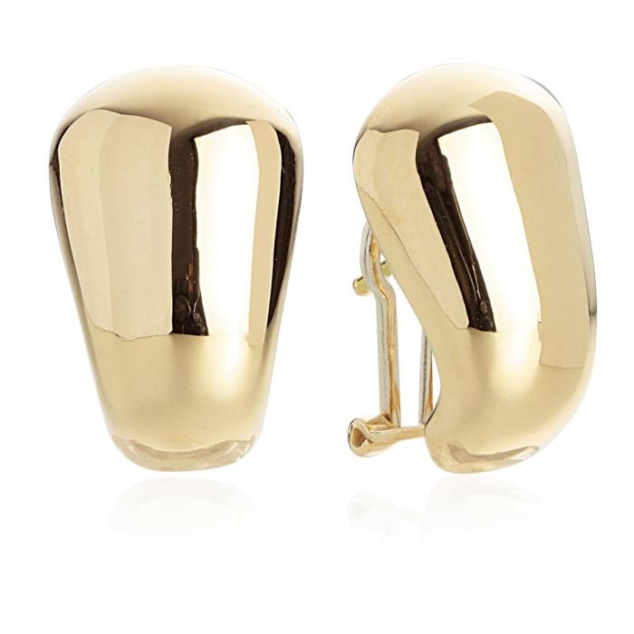 Boucles d'oreilles pendantes en or poli 18 carats