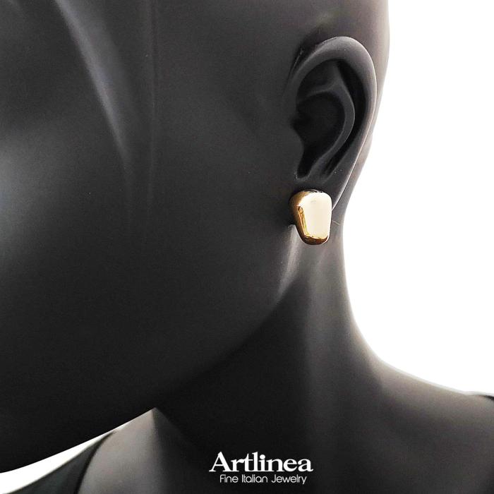 Boucles d'oreilles pendantes en or poli 18 carats