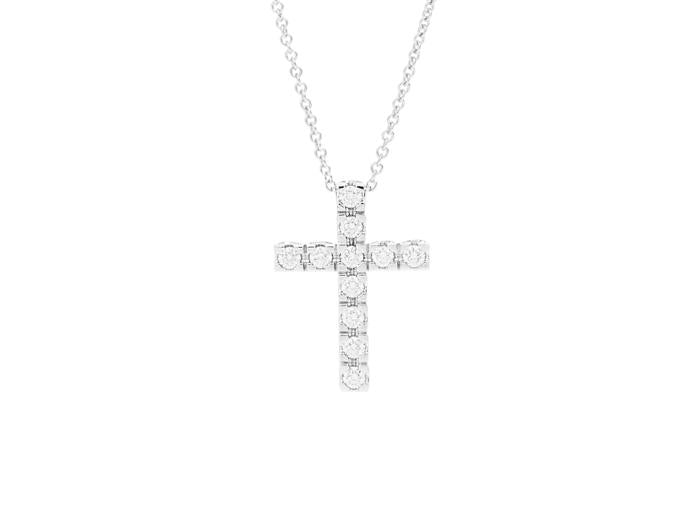 Girocollo croce anniversary square br 0.16