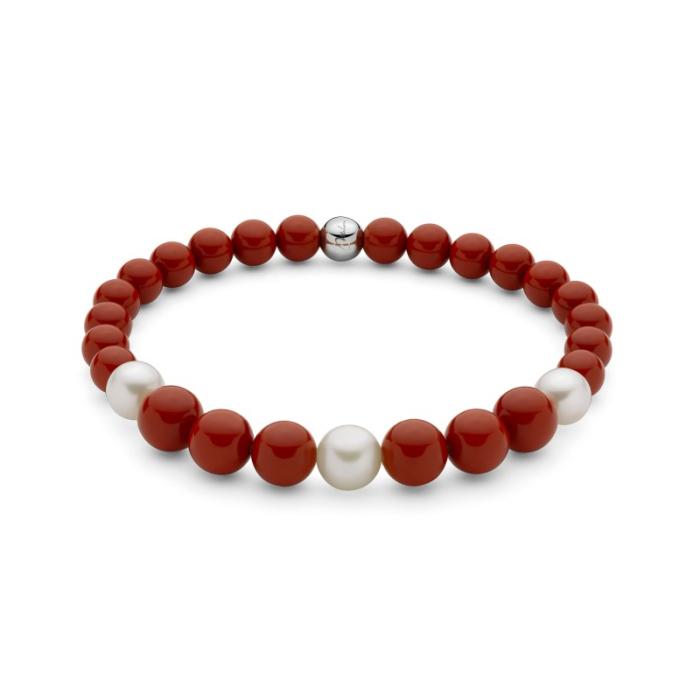 Bracciale pasta di corallo rosso