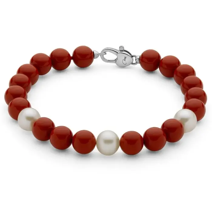 Bracciale pasta di corallo rosso