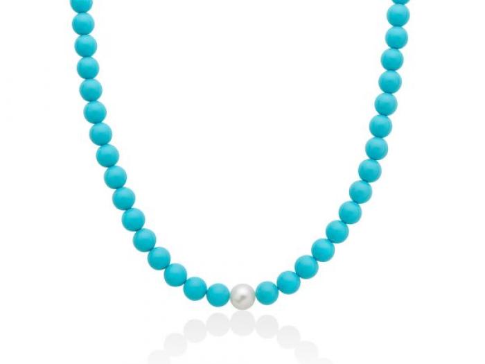 Turquoise paste choker