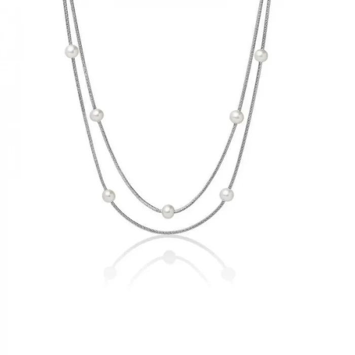 Collier ras du cou en perles