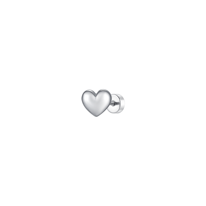 PIERCING ORECCHIO DONNA IN ACCIAIO FORMA CUORE