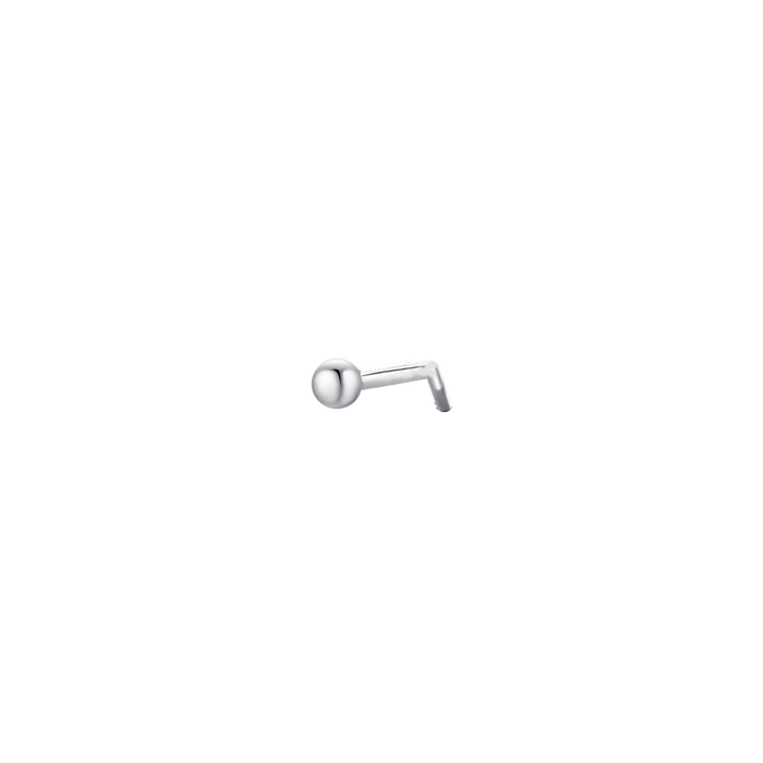 PIERCING NASO DONNA IN ACCIAIO CON SFERA IN ACCIAIO