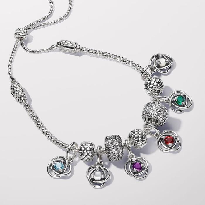 Pendentif Cercle Éternel Rouge Foncé, Janvier