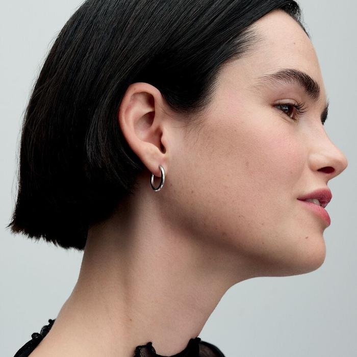 Boucles d'oreilles créoles empilables de 18 mm