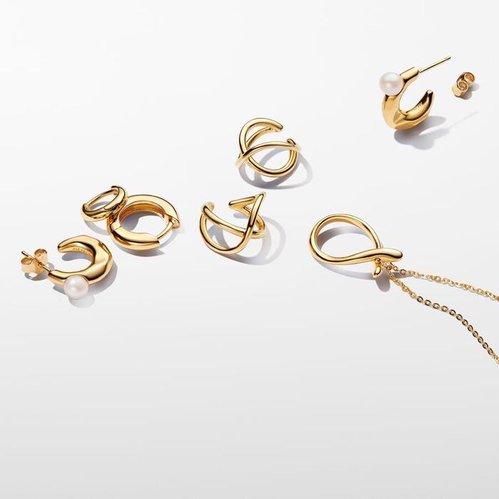 Orecchini Ear Cuff Infinito Linea Sinuosa