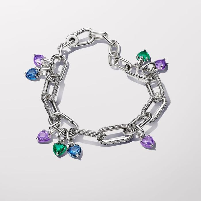 Charm Mini Pendente Purple Chakra Heart Pandora ME