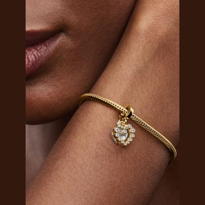 Charm Pendente Doppio Cuore Nessuna come Te