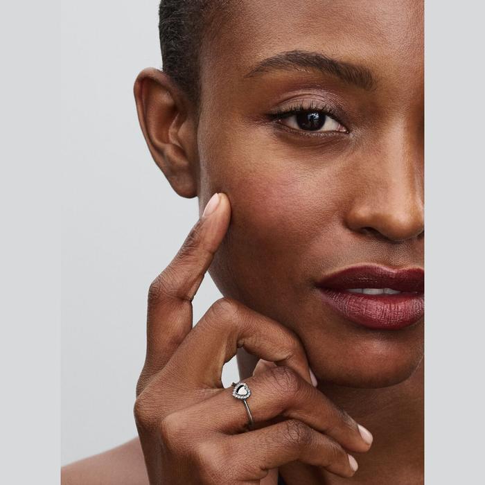 Bague Coeur et Pavé à graver