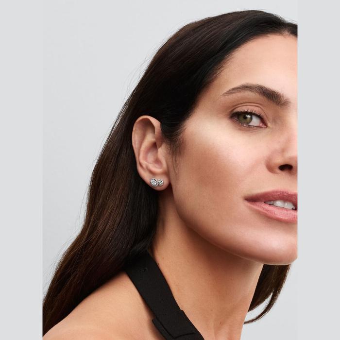 Double Bright Stone Earrings