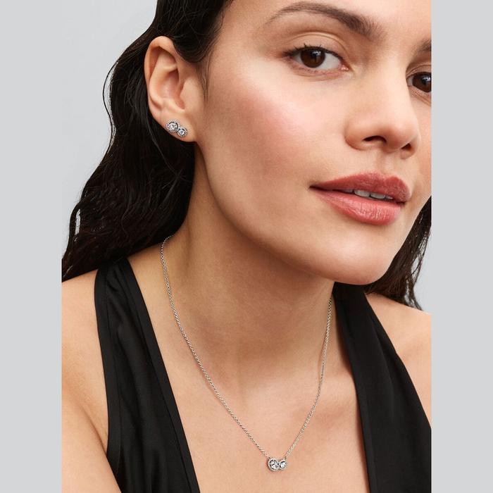 Double Bright Stone Earrings