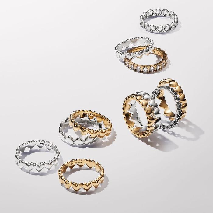 Anello Fascia a Cuori Be Love