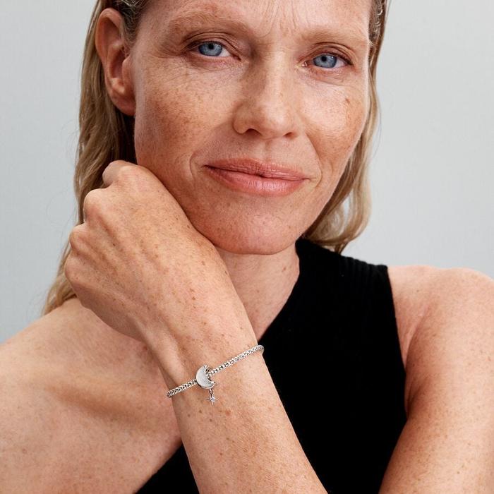 Moon and North Star Charm