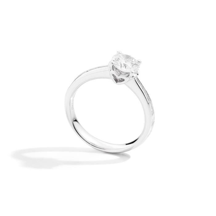 Anello anniversary solitario br 0.92