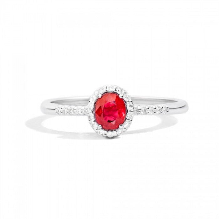 Anello iris rubino 0.47 br 0.11