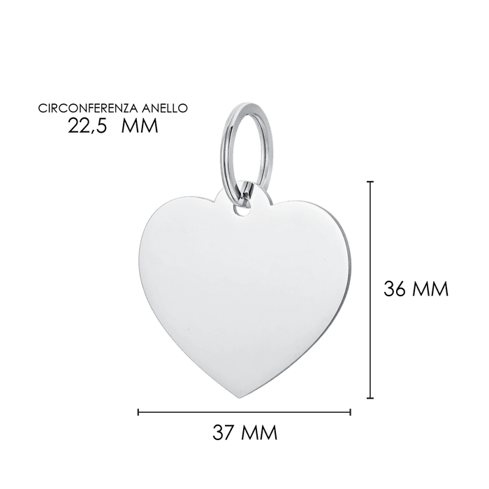 MEDAGLIETTA PERSONALIZZABILE CANE E GATTO CUORE