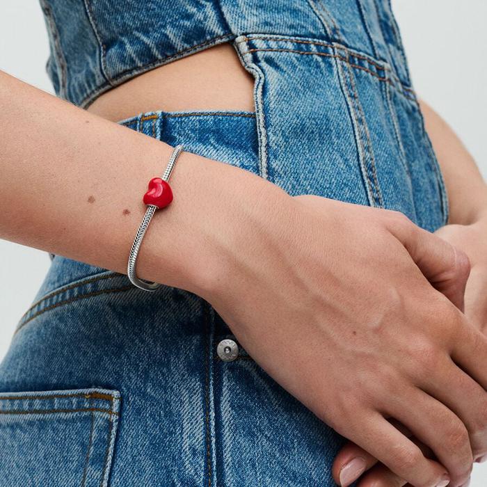 Charm Cuore Messaggio d'Amore che Cambia Colore