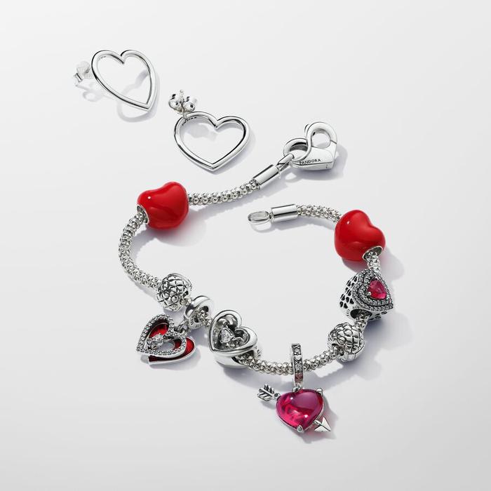 Charm Cuore Messaggio d'Amore che Cambia Colore