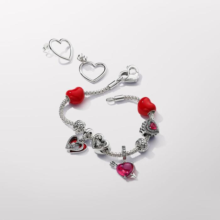 Charm Cuore Messaggio d'Amore che Cambia Colore