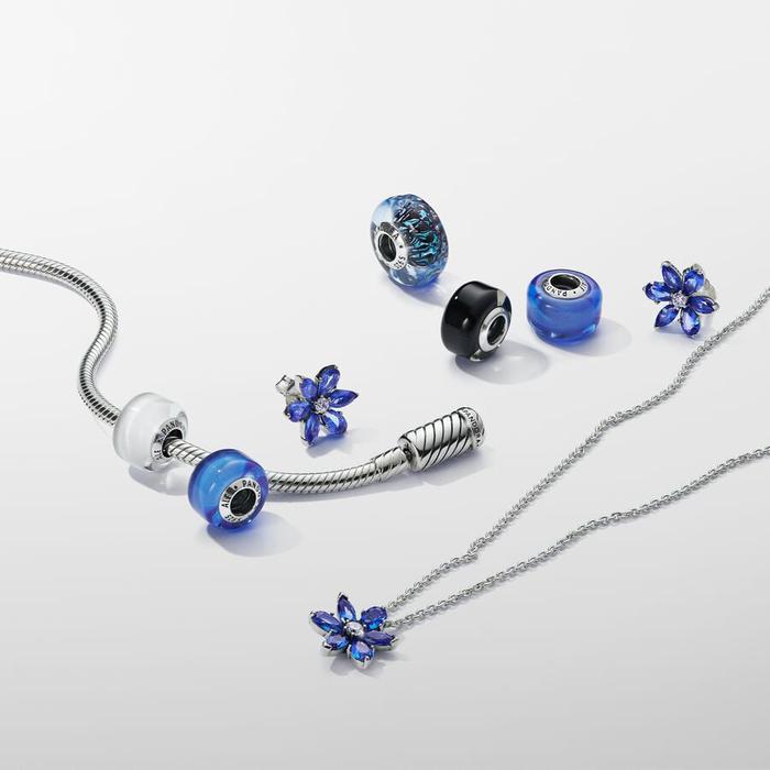 Charm Mini Vetro di Murano Blu