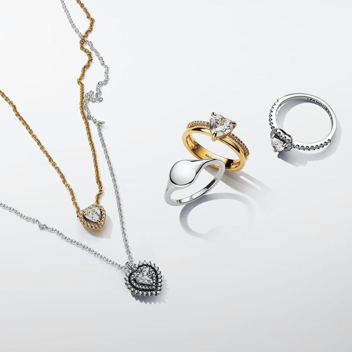 Anello Doppia Fascia con Cuore