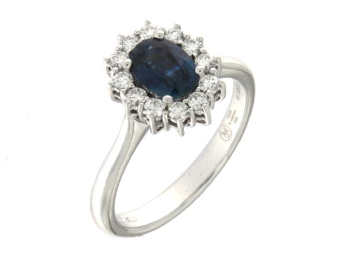 Anello zaffiro e br