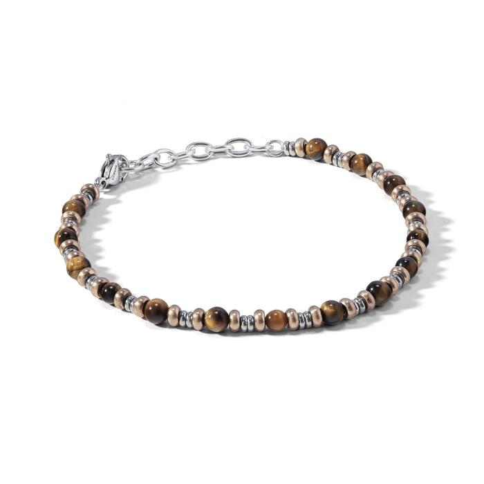 Bracciale in Acciaio con Occhio di Tigre