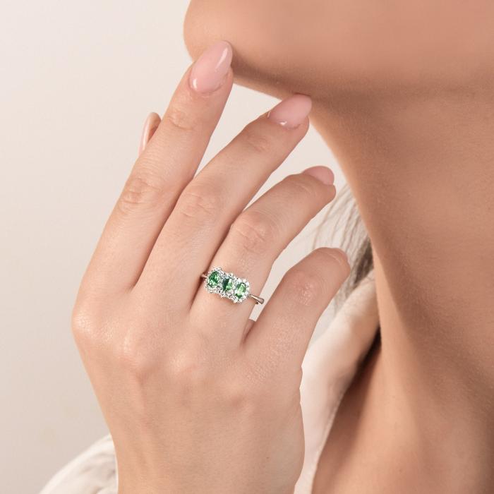 ANELLO SMERALDI E BR