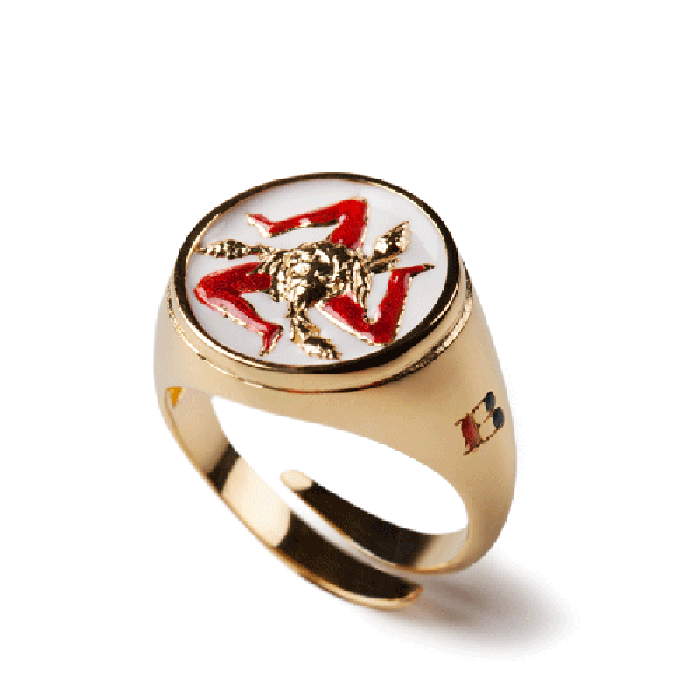 Round Trinacria Ring