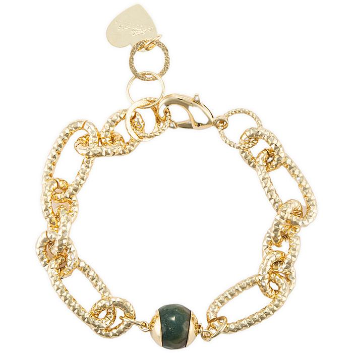 Bracelet indien en agate et jade