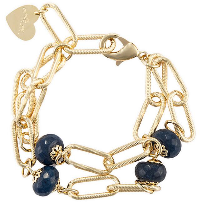 Bracelet en jade saphir